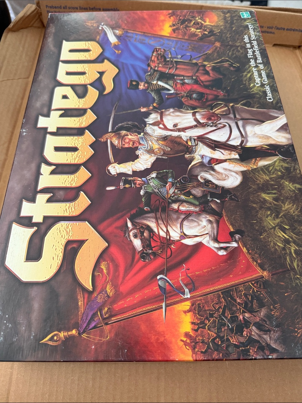 Stratego Board Game - Milton Bradley Medieval Cover 1999 Vintage